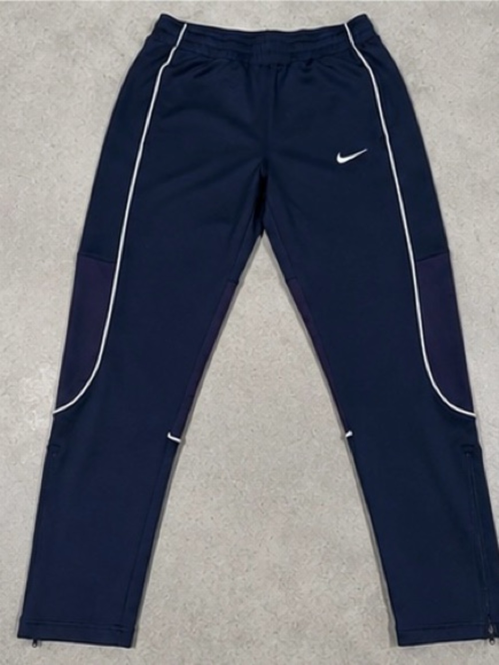 Nike Dri-FIT Navy Track Pants | Y2K Athletic Joggers